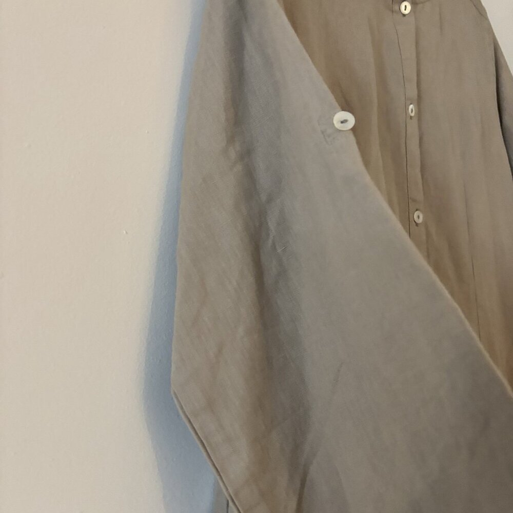 Embelish By Creative Co Linen Cotton Dress Womens L Lagenlook Peasant Cottage - Picture 7 of 16